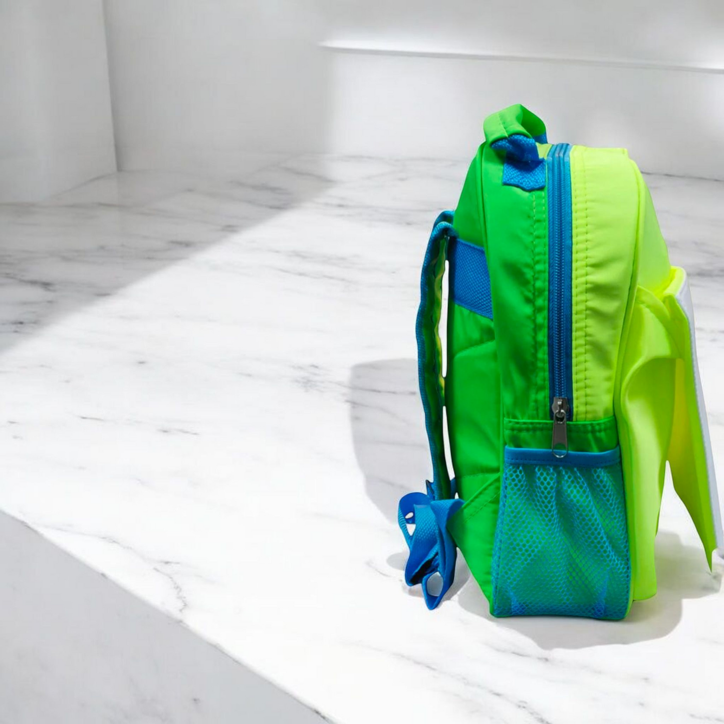Children's Personalized Large Neon Green Backpack- Personalized With Any Image