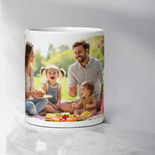 Personalised 11oz Ceramic Drinkware white mug