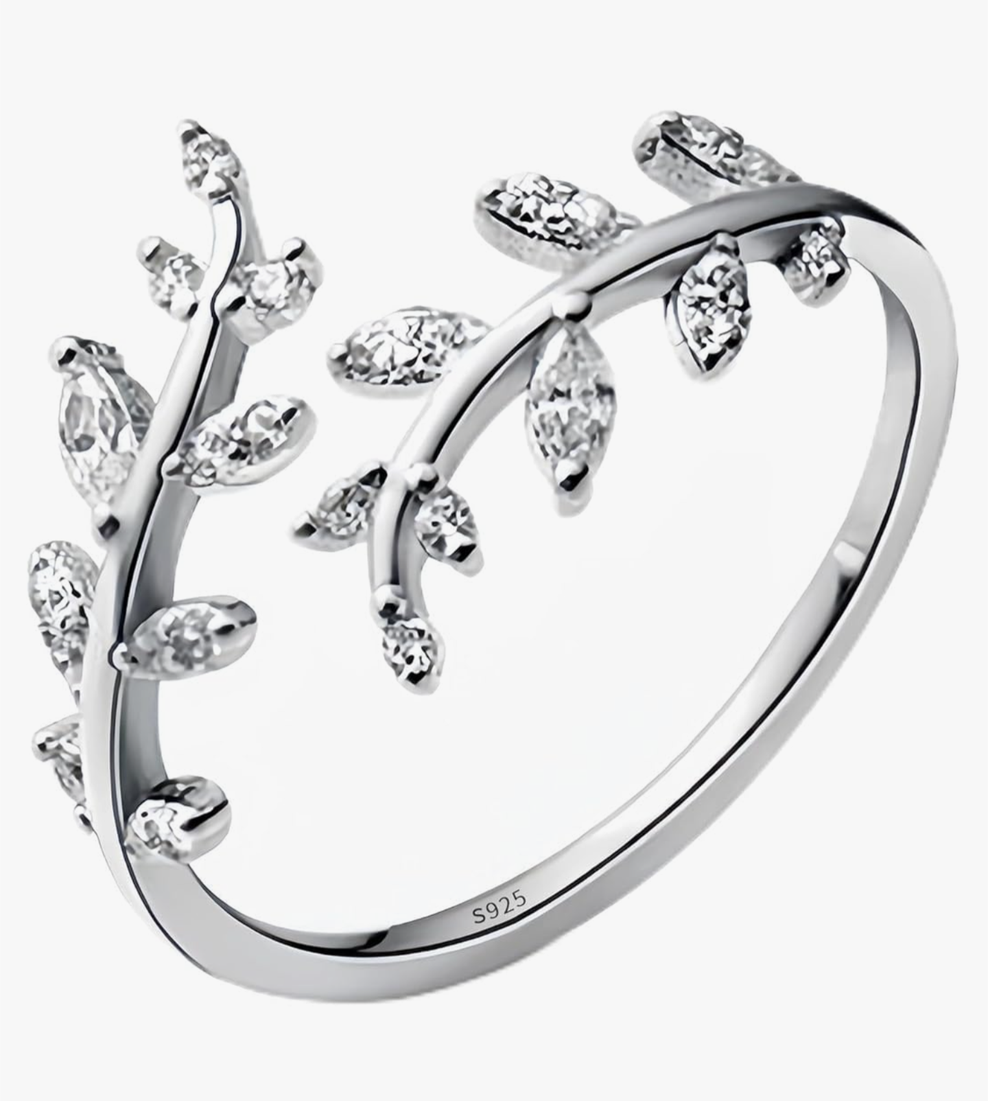 925 Silver Olivia Adjustable Vine Ring