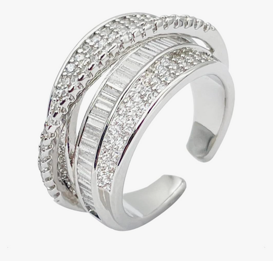Silver Adjustable 'Tilly' Ring