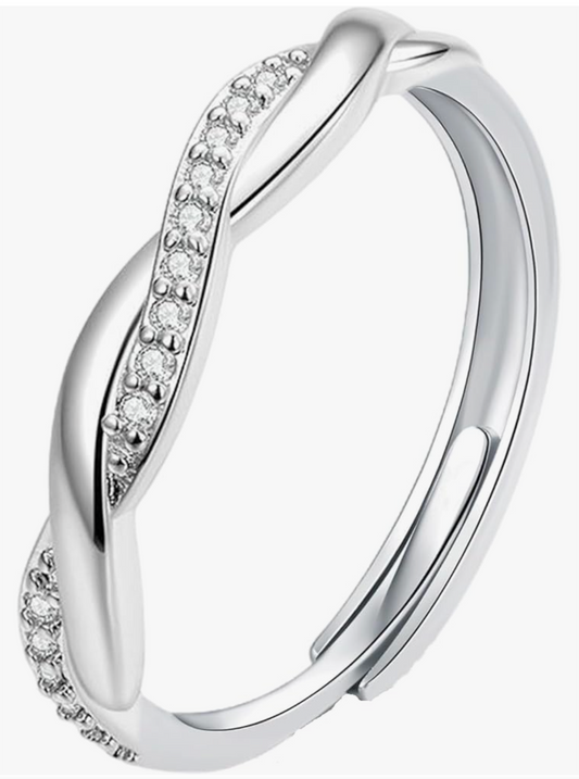 Silver Adjustable 'Rachel' Ring